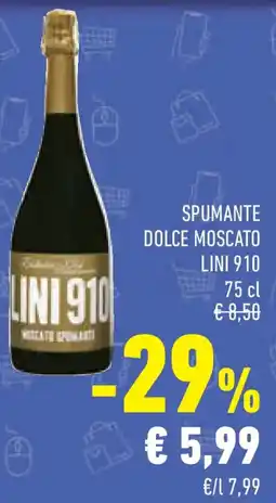 Conad Superstore Spumante dolce moscato LINI 910 offerta