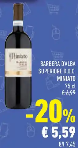 Conad Superstore Barbera d'alba superiore D.O.C. MINIATO offerta