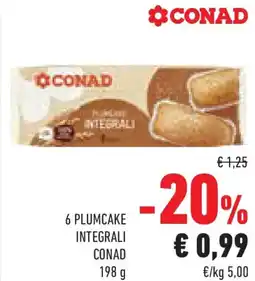 Conad Superstore 6 plumcake integrali CONAD offerta