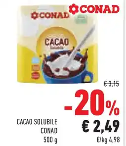 Conad Superstore Cacao solubile CONAD offerta