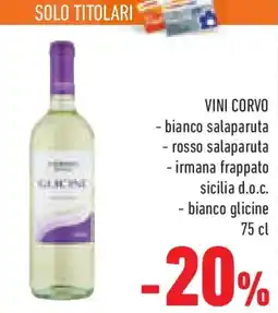 Conad Superstore Vini corvo bianco salaparuta offerta