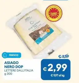 MD Discount Asiago nero dop LETTERE DALL'ITALIA offerta