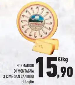 Conad Superstore Formaggio di montagna 3 cime san candido offerta