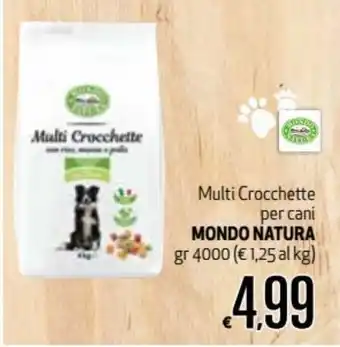 Maxi Supermercati Mondo Natura Multi Crocchette per cani 4000gr offerta