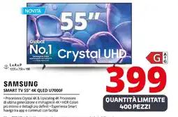 Comet SAMSUNG SMART TV 55" 4K QLED U7000F offerta