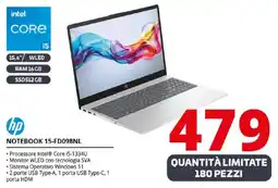 Comet hp NOTEBOOK 15-FD098NL offerta