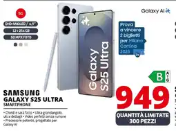 Comet SAMSUNG GALAXY S25 ULTRA SMARTPHONE offerta