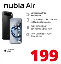 Comet ZTE nubia Air offerta
