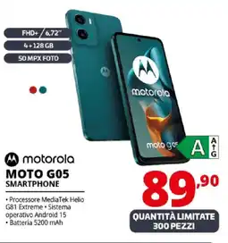 Comet motorola MOTO G05 SMARTPHONE offerta