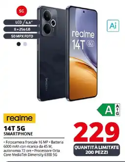 Comet realme 14T 5G SMARTPHONE offerta