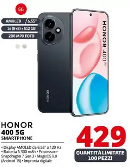 Comet HONOR 400 5G Smartphone offerta