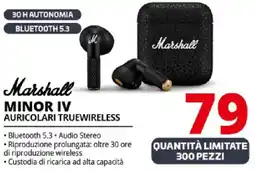 Comet Marshall MINOR IV AURICOLARI TRUEWIRELESS offerta