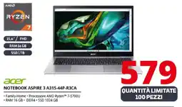 Comet acer NOTEBOOK ASPIRE 3 A315-44P-R3CA offerta