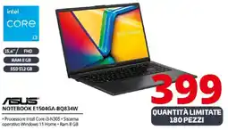 Comet ASUS NOTEBOOK E1504GA-BQ834W offerta
