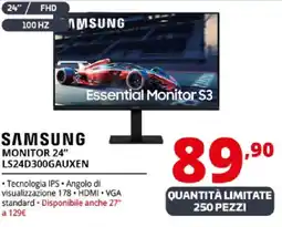 Comet SAMSUNG MONITOR 24" LS24D300GAUXEN offerta