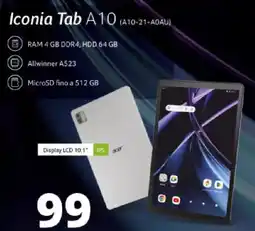 Comet ACER Iconia Tab A10 (A10-21-A0AU) offerta