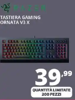 Comet RAZER TASTIERA GAMING ORNATA V3 X offerta