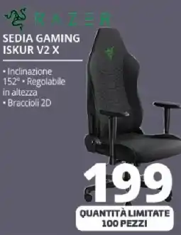 Comet RAZER SEDIA GAMING ISKUR V2 X offerta