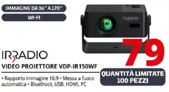 Comet IRRADIO VIDEO PROIETTORE VDP-IR150WF offerta
