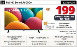 Comet LG 32" Full HD Serie LR60006 32LR60006 offerta