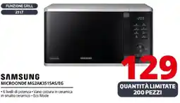 Comet SAMSUNG MICROONDE MG2AK3515AS/EG offerta