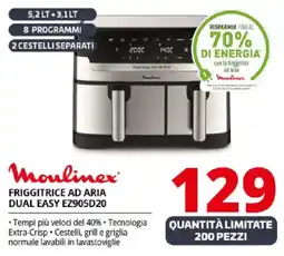Comet Moulinex FRIGGITRICE AD ARIA DUAL EASY EZ905D20 offerta