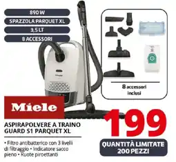 Comet Miele ASPIRAPOLVERE A TRAINO GUARD S1 PARQUET XL offerta