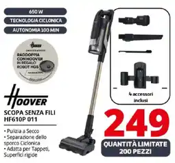 Comet Hoover SCOPA SENZA FILI HF610P 011 offerta
