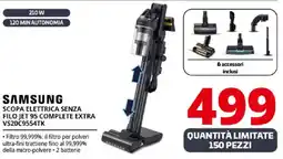 Comet SAMSUNG SCOPA ELETTRICA SENZA FILO JET 95 COMPLETE EXTRA VS20C9554TK offerta