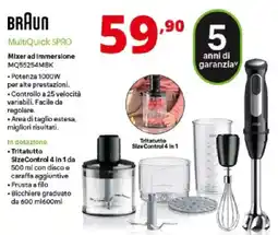 Comet BRAUN MultiQuick SPRO Mixer ad Immersione MQ55254MBK offerta