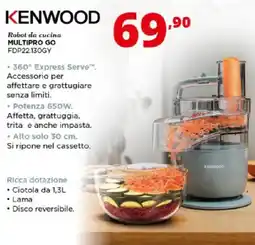 Comet KENWOOD Robot da cucina MULTIPRO GO FDP22.130GY offerta