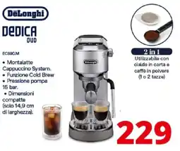 Comet DeLonghi DEDICA DUO EC890.M offerta