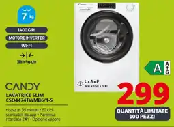 Comet CANDY LAVATRICE SLIM CS04474TWMB6/1-S offerta