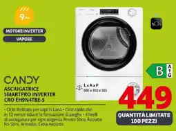 Comet CANDY ASCIUGATRICE SMARTPRO INVERTER CRO EH9N4TBE-S offerta
