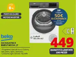 Comet beko ASCIUGATRICE BMEUT481SAI_IT offerta
