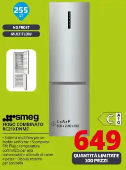 Comet smeg FRIGO COMBINATO RC21XDNMC offerta