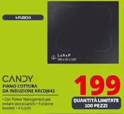 Comet CANDY PIANO COTTURA DA INDUZIONE KRCDJ642 offerta