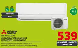 Comet MITSUBISHI ELECTRIC CLIMATIZZAZIONE CLIMATIZZATORE MONOSPLIT MSZ-DW35VF+ MUZ-DW35VF offerta