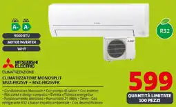 Comet MITSUBISHI ELECTRIC CLIMATIZZAZIONE CLIMATIZZATORE MONOSPLIT MUZ-HR25VF+ MSZ-HR25VFK offerta