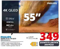 Comet PHILIPS SMART TV 55" 4K QLED offerta