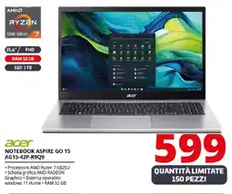 Comet acer NOTEBOOK ASPIRE GO 15 AG15-42P-R9Q9 offerta