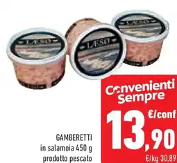 Conad Superstore Gamberetti in salamoia offerta