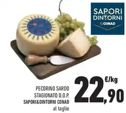 Conad Superstore Pecorino sardo stagionato D.O.P. SAPORI & DINTORNI CONAD offerta