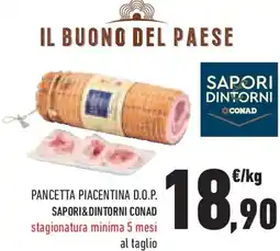 Conad Superstore Pancetta piacentina D.O.P. SAPORI&DINTORNI CONAD offerta