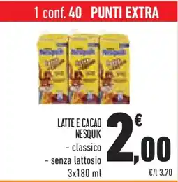 Conad Superstore Latte e cacao NESQUIK offerta