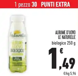 Conad Superstore Albume d'uovo le naturelle biologico offerta