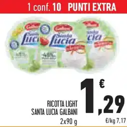 Conad Superstore Ricotta light santa lucia GALBANI offerta