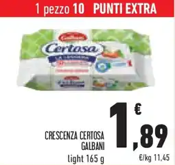 Conad Superstore Crescenza certosa galbani light offerta