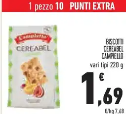 Conad Superstore Biscotti cereabel CAMPIELLO offerta