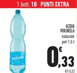 Conad Superstore Acqua vitasnella naturale offerta